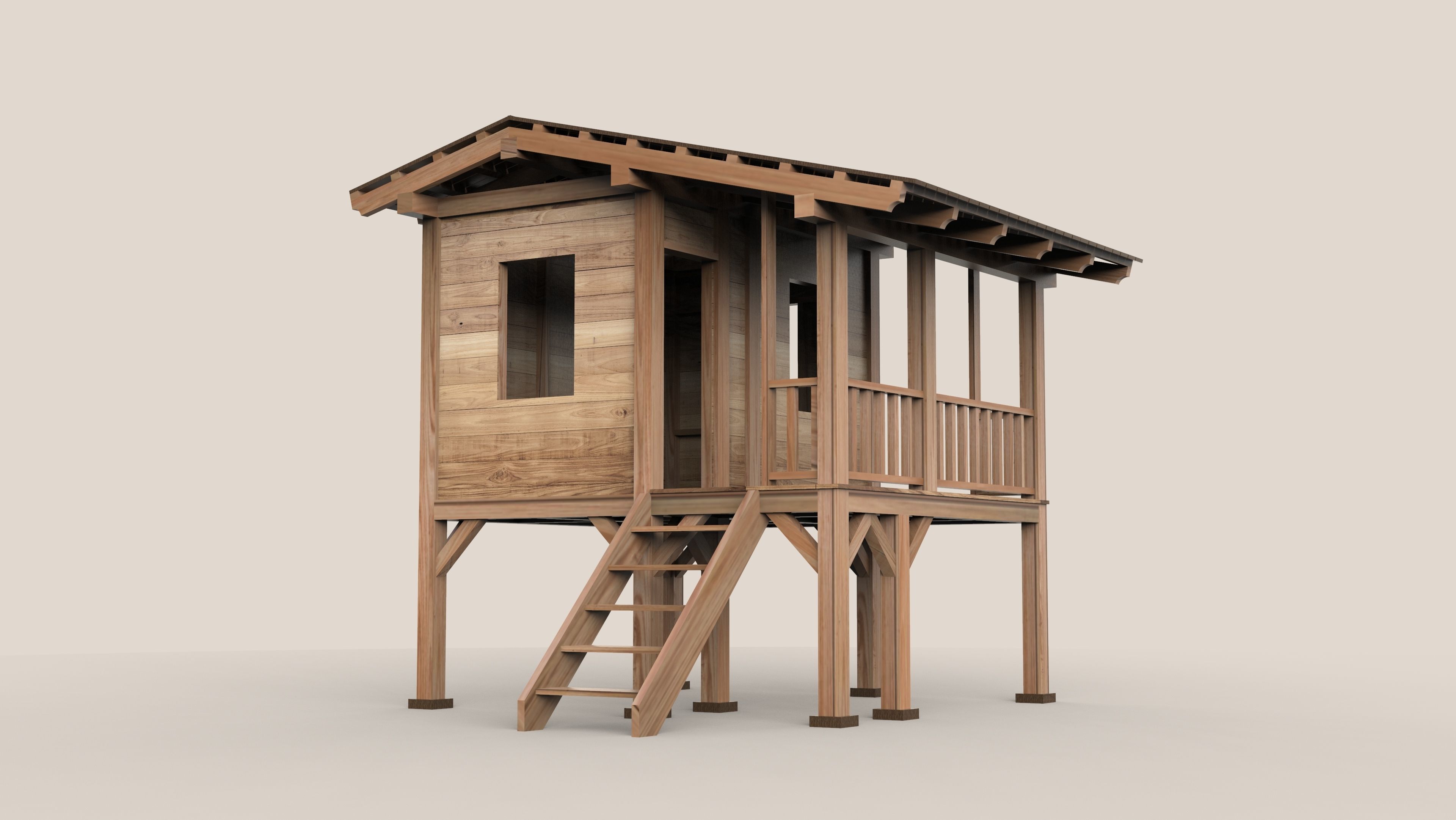 Childrens Playhouse 3D model_9