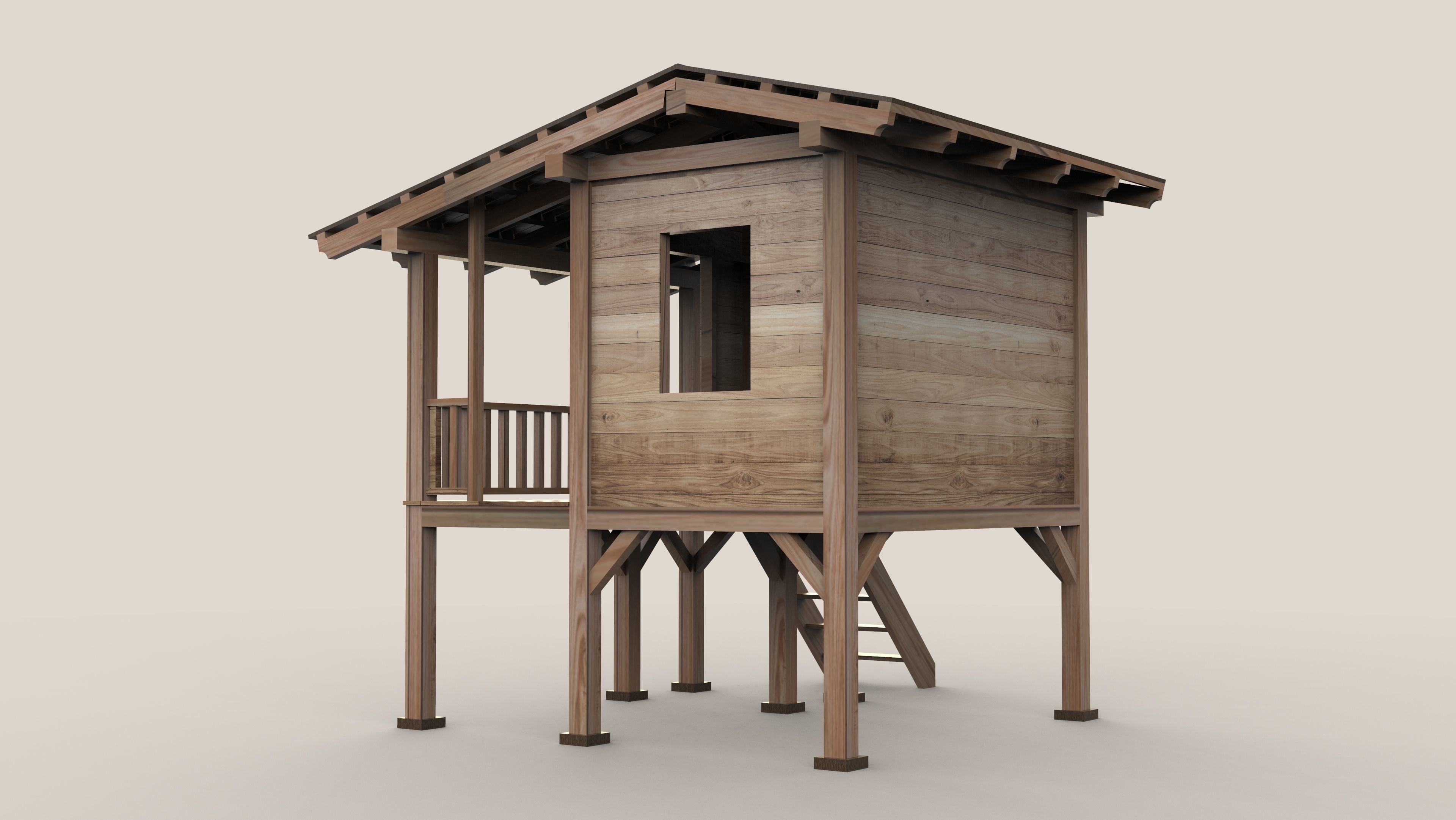 Childrens Playhouse 3D model_5