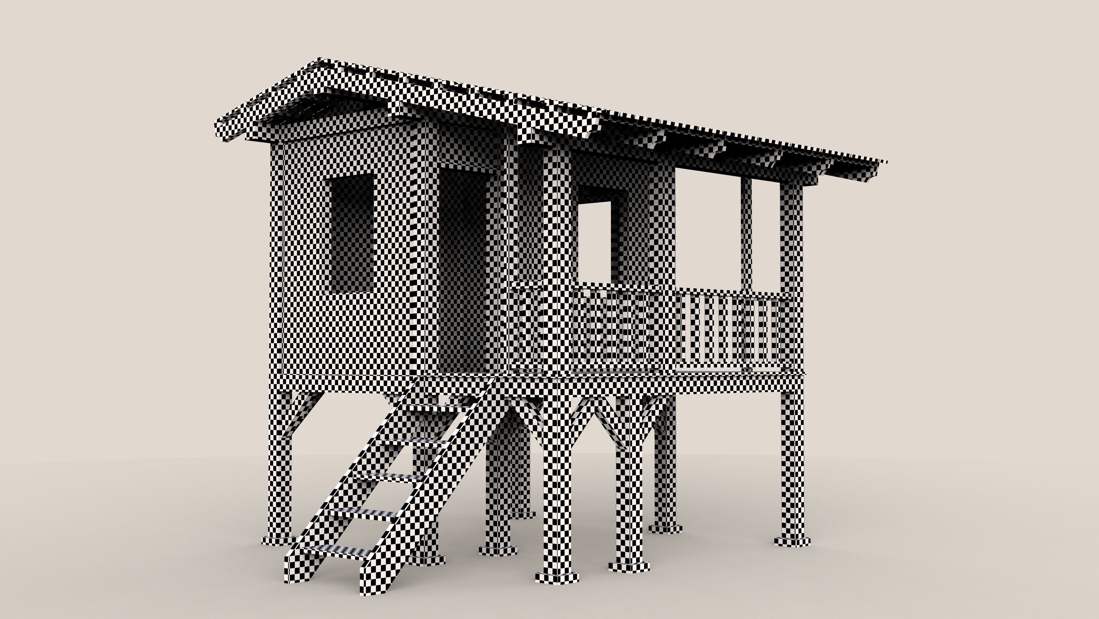 Childrens Playhouse 3D model_3