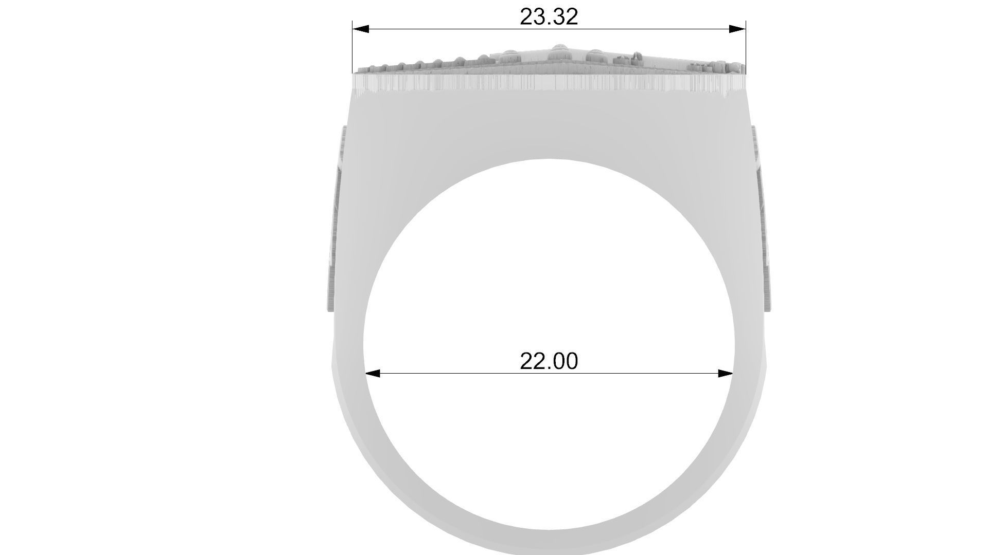 Solomon Temple Ring 3D print model_4