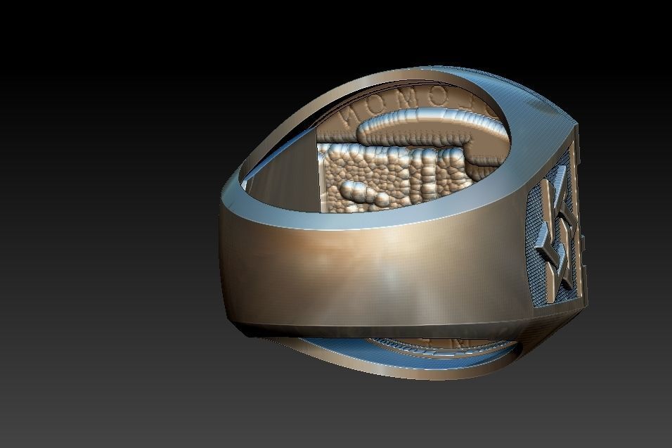 Solomon Temple Ring 3D print model_9