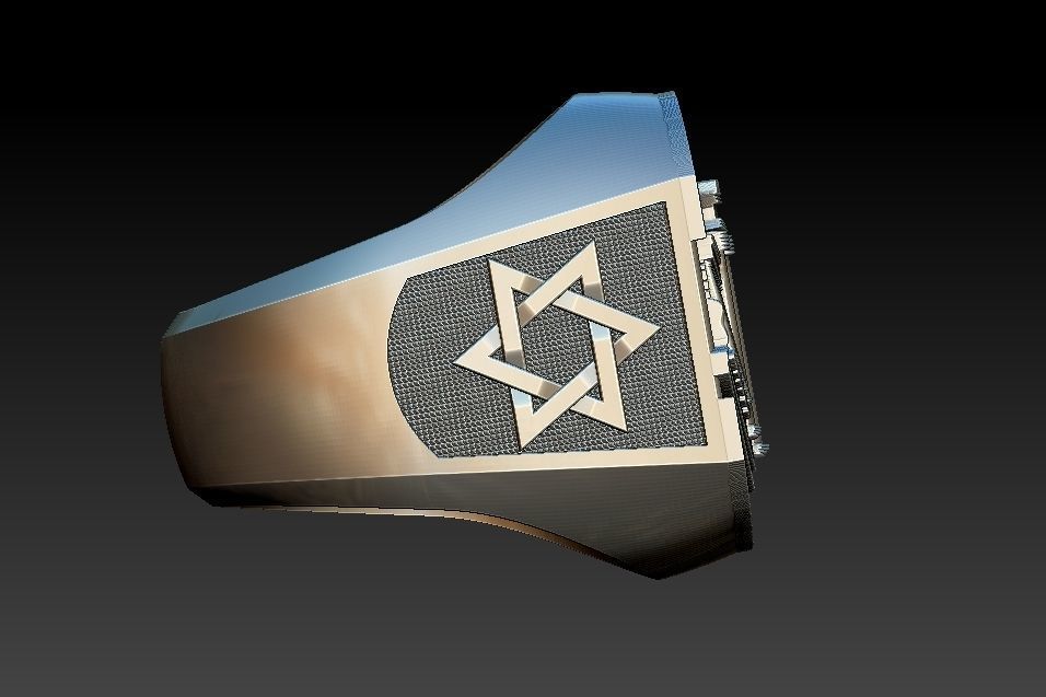 Solomon Temple Ring 3D print model_7