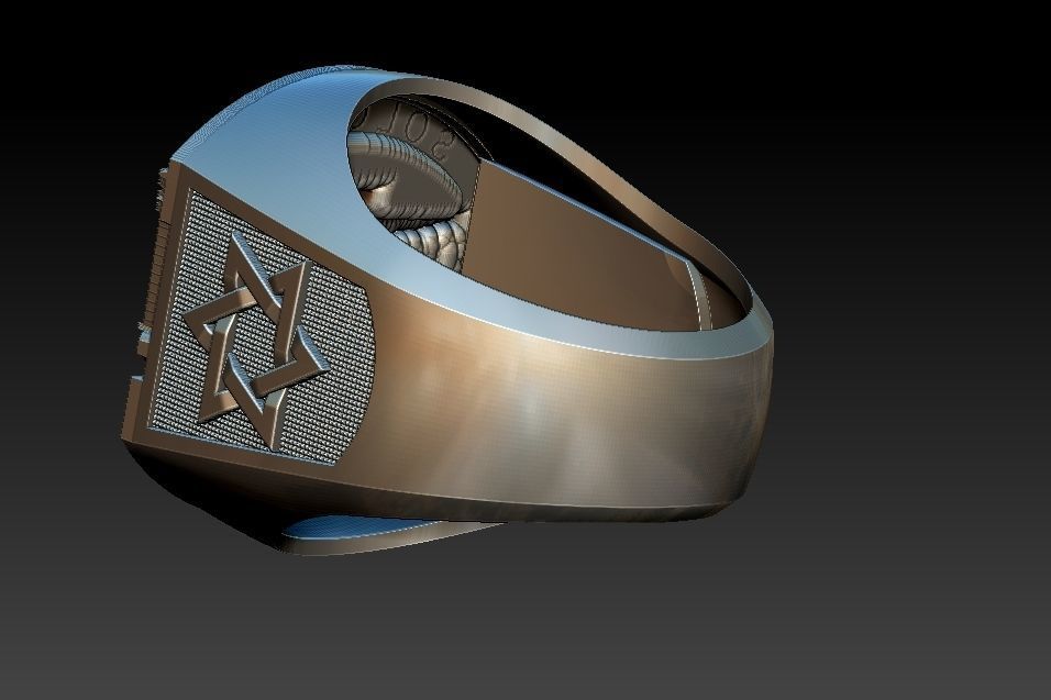 Solomon Temple Ring 3D print model_11