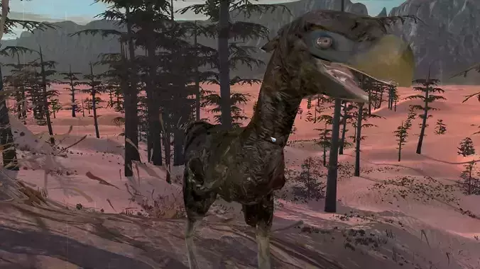 Terror Bird Free low-poly 3D model