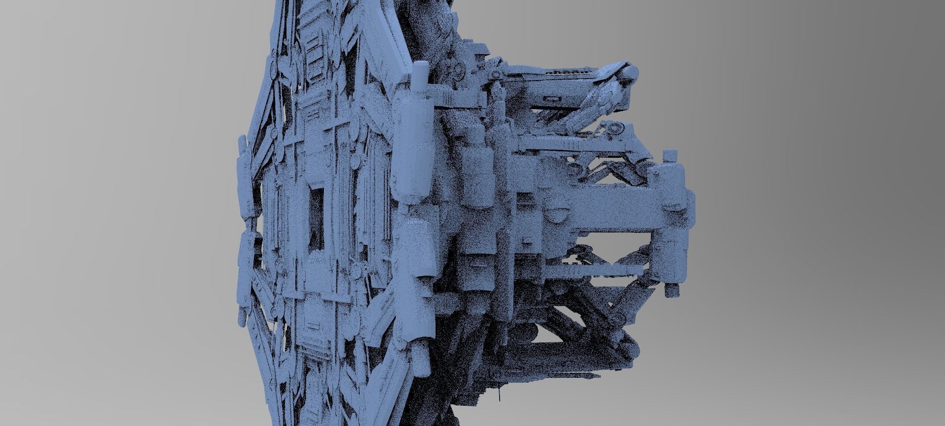 Advanced Ancient Civilization Ship architecture 14  3D model_1