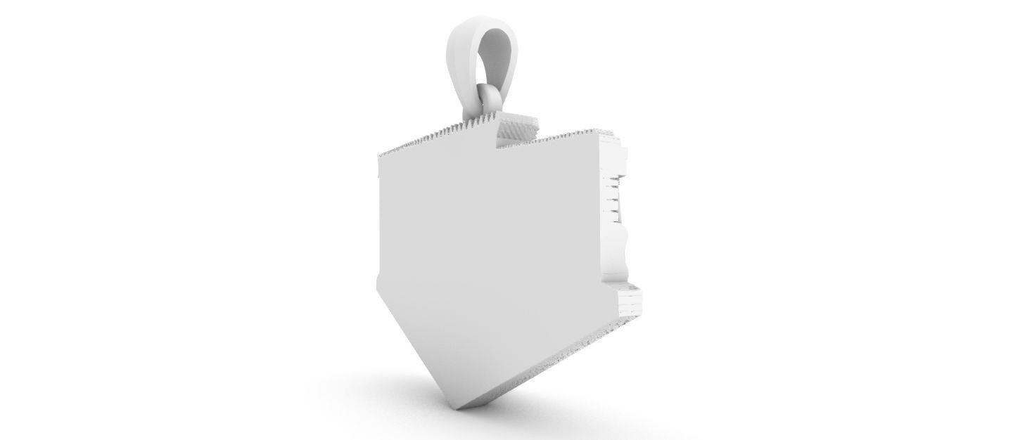 Solomon Temple Pendant 3D print model_10
