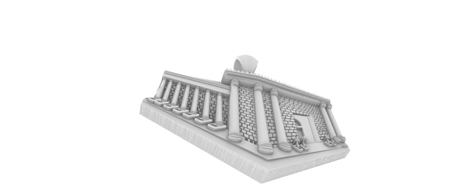 Solomon Temple Pendant 3D print model_6