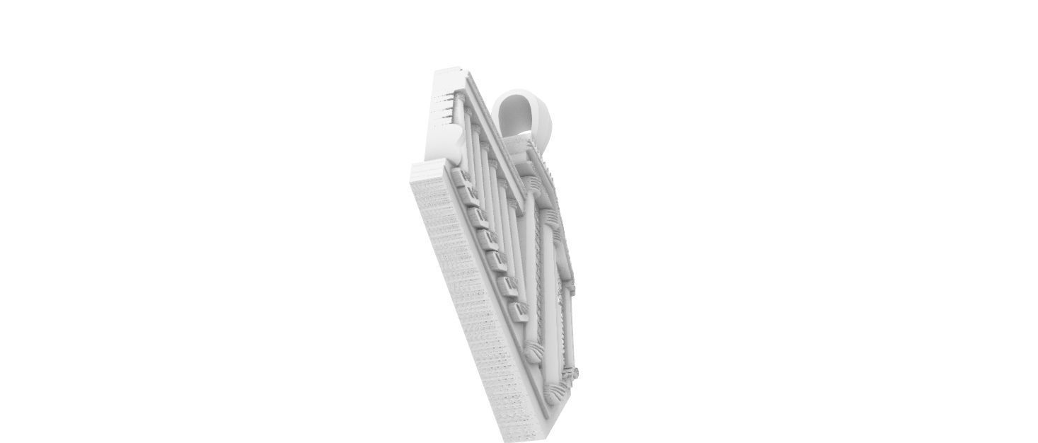 Solomon Temple Pendant 3D print model_8