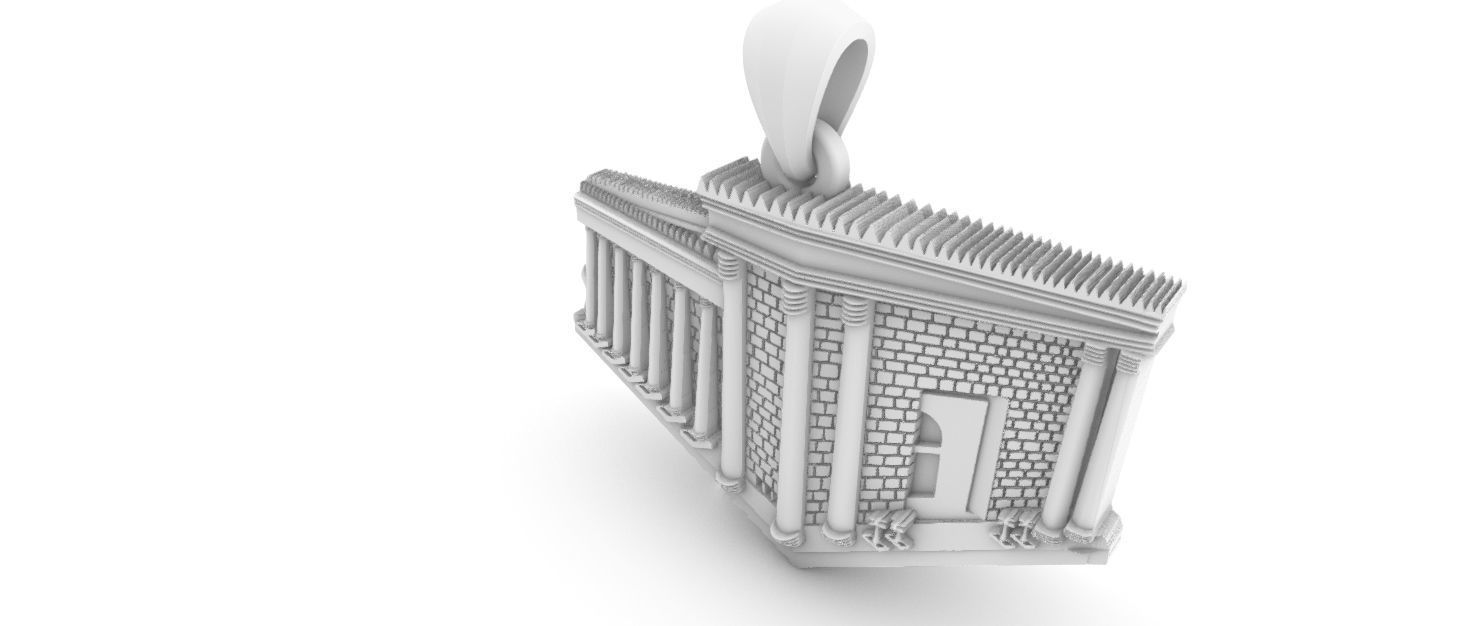 Solomon Temple Pendant 3D print model_19