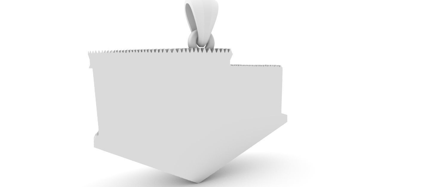 Solomon Temple Pendant 3D print model_12