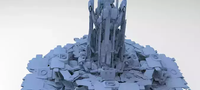 Advanced Ancient Civilization Ship architecture Tower platform