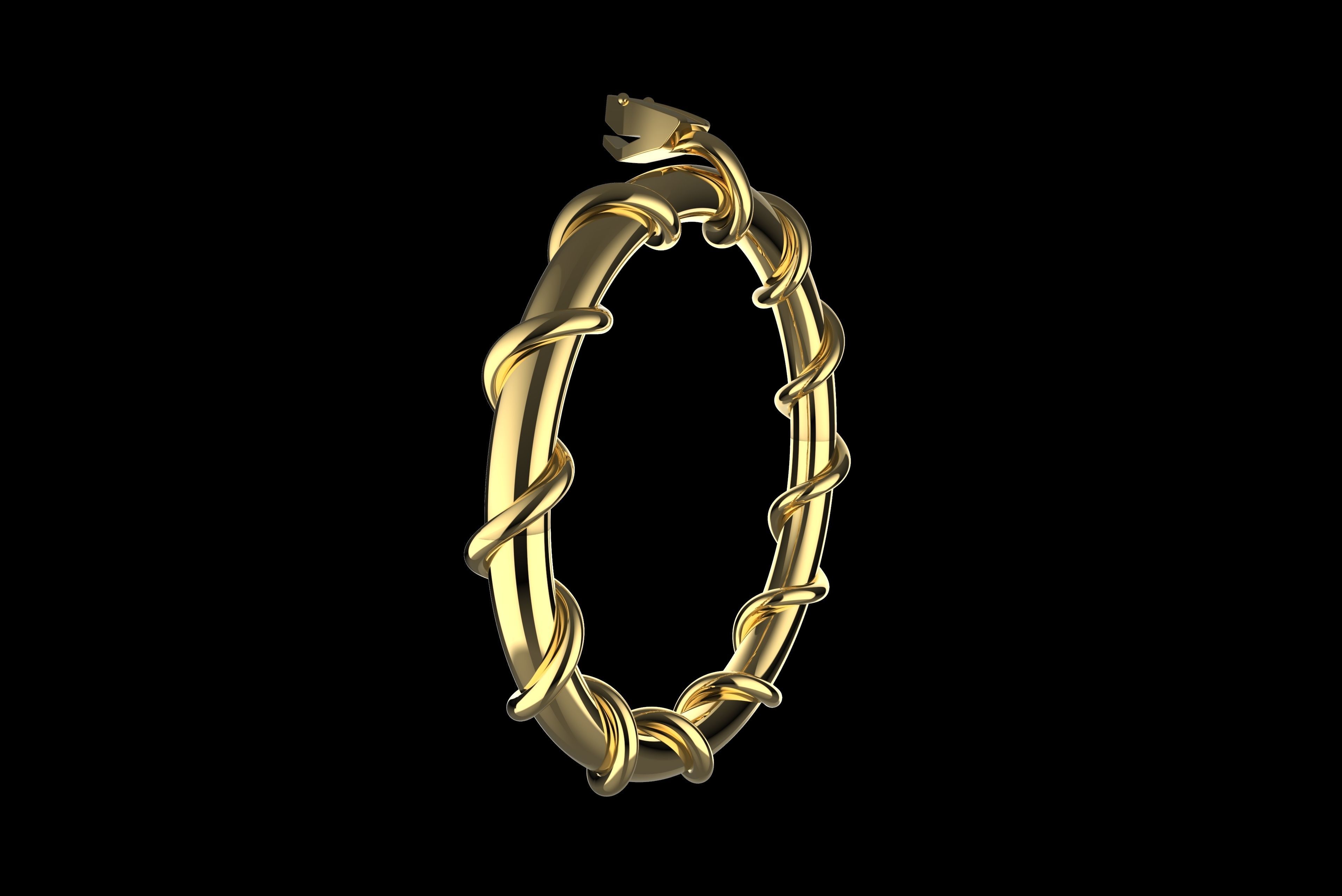 snake ring 3D model_1