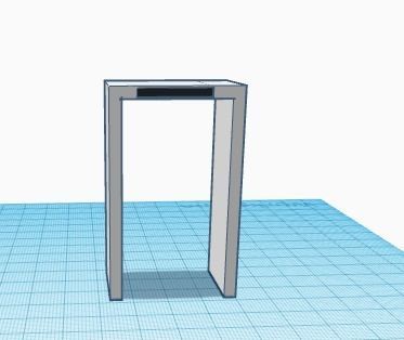 Airport Metal Detector Free low-poly 3D model_1