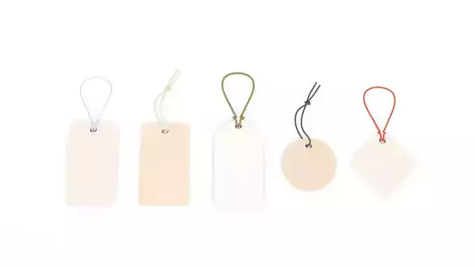 Sale Brand label tag realistic 3d model 3D model