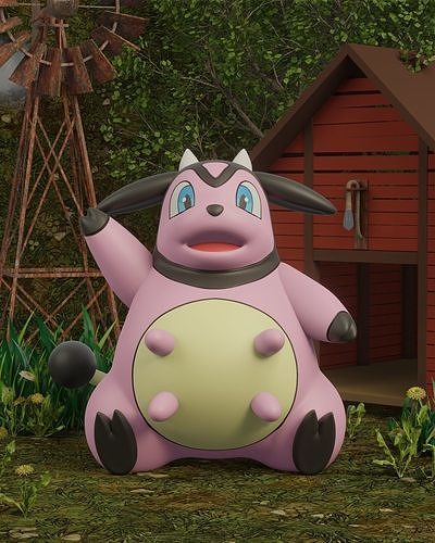 pokemon miltank 3D print model