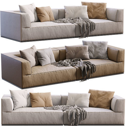 Sofa Perry By Flexform 3D model