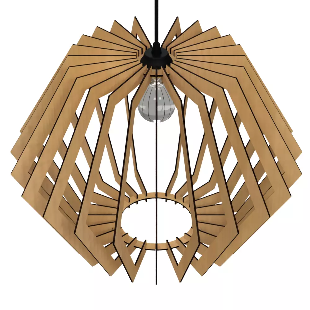 CEILING LIGHT LAMP 3D PRINT AND LASER CUT FILES MODEL 15 3D 3D print model