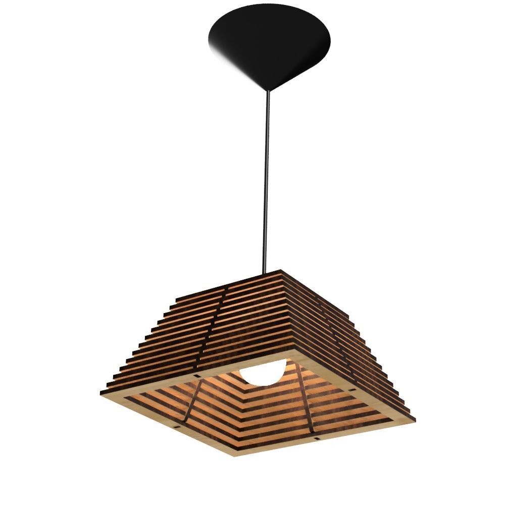 CEILING LIGHT LAMP 3D PRINT AND LASER CUT FILES MODEL 17 3D print model_3