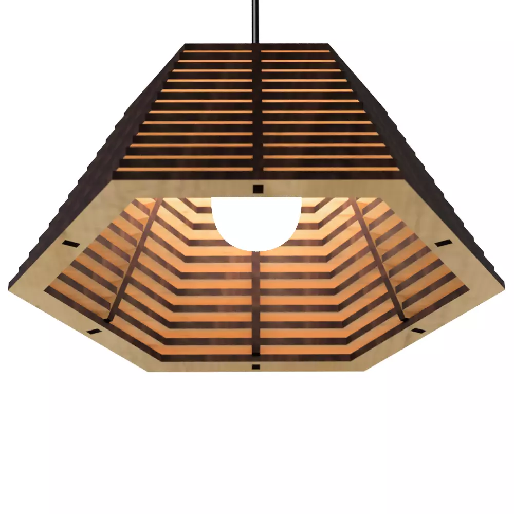 CEILING LIGHT LAMP 3D PRINT AND LASER CUT FILES MODEL 18 3D print model_0