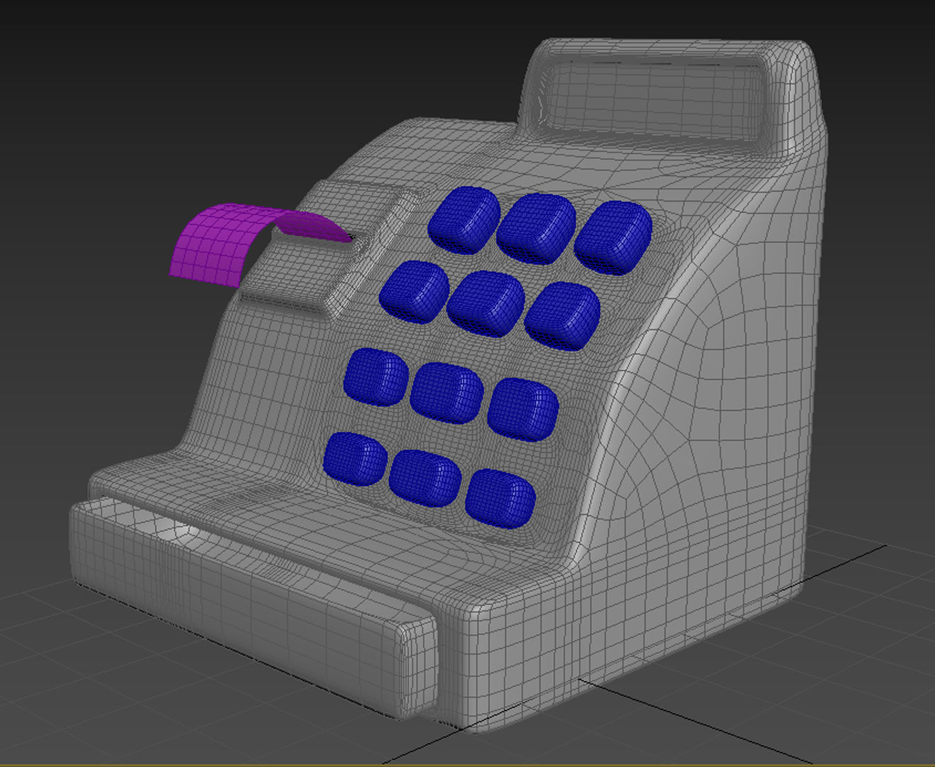 Funny Cash register Free 3D model_4