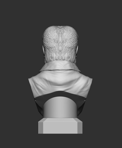 wolf man bust horror movie 3D print model_4