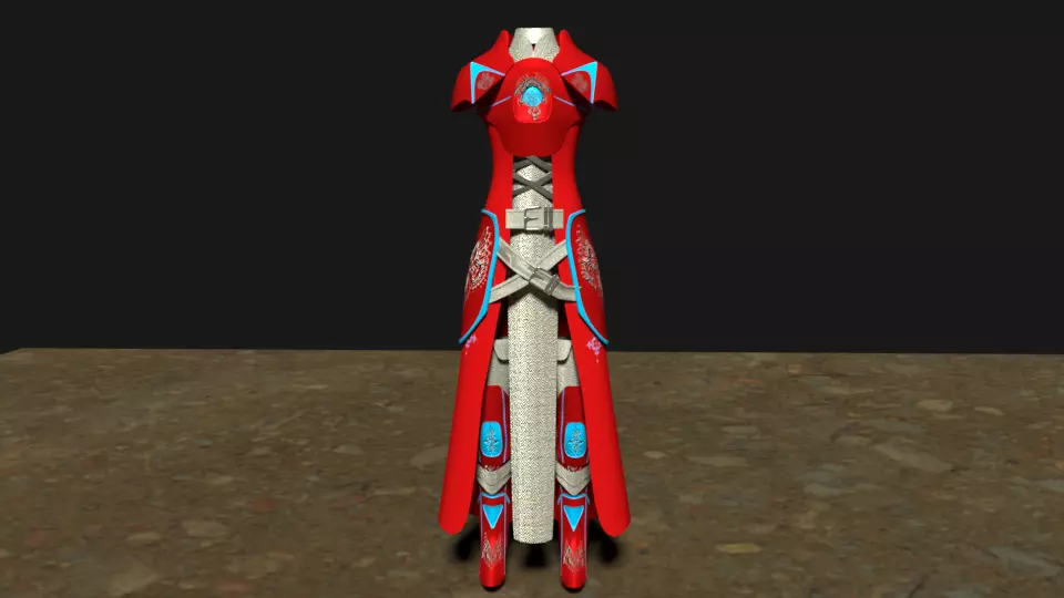 TITAN AMOUR Free low-poly 3D model_0