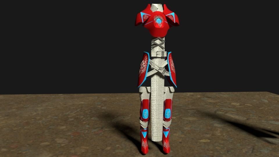 TITAN AMOUR Free low-poly 3D model_5
