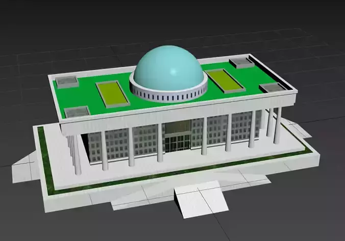 Korean Parliament Free 3D model