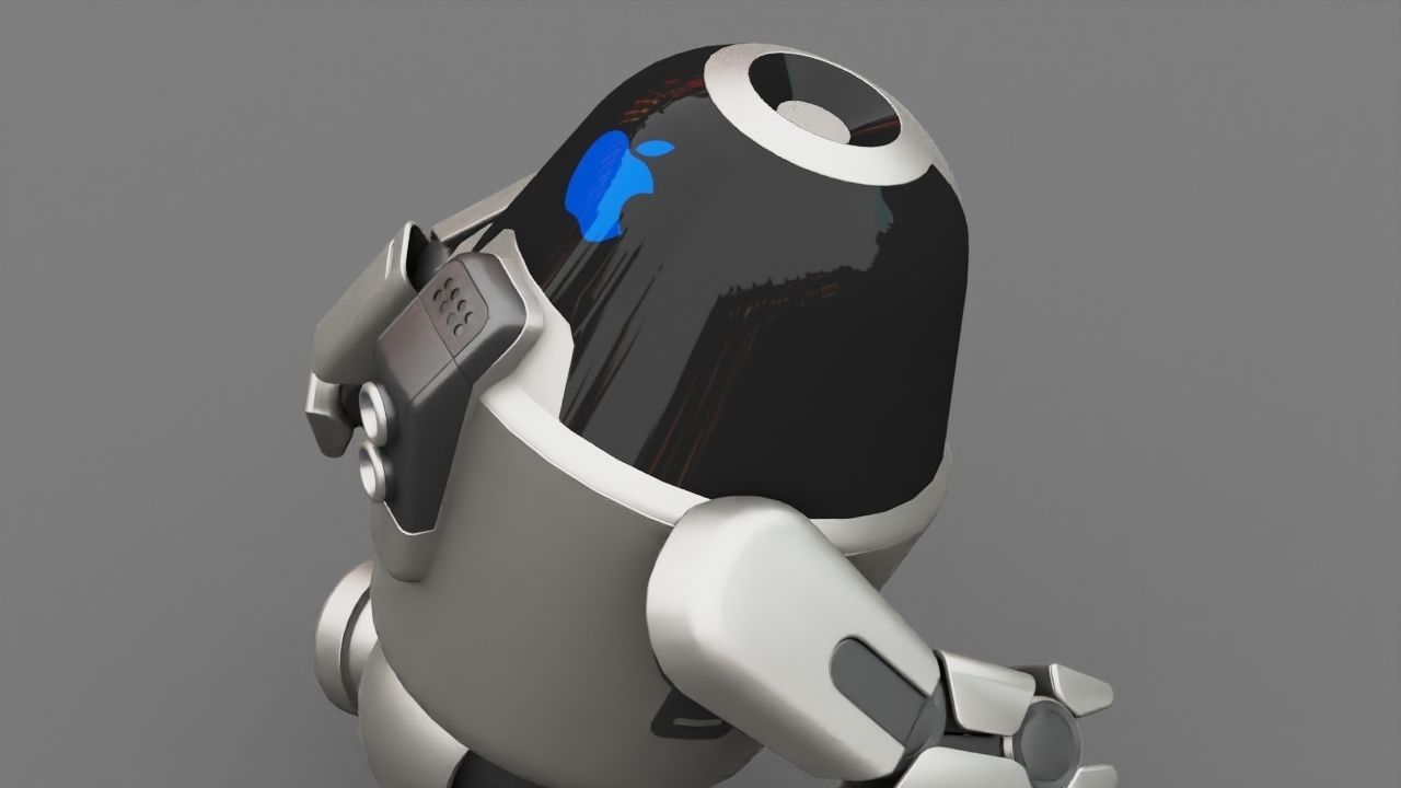 APPLE UTILITY BOT Rigged 3D model_20