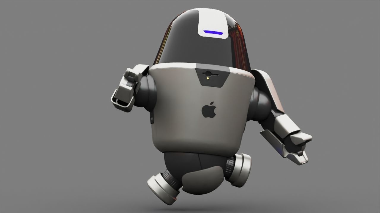 APPLE UTILITY BOT Rigged 3D model_1