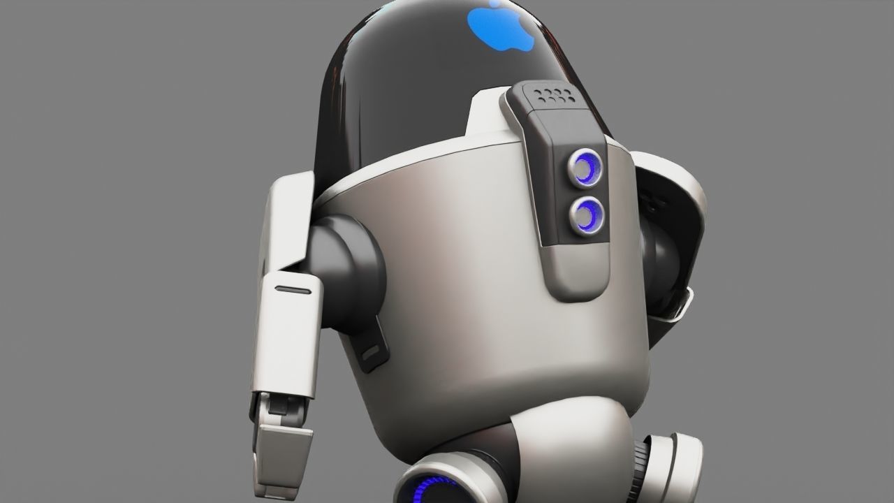 APPLE UTILITY BOT Rigged 3D model_16