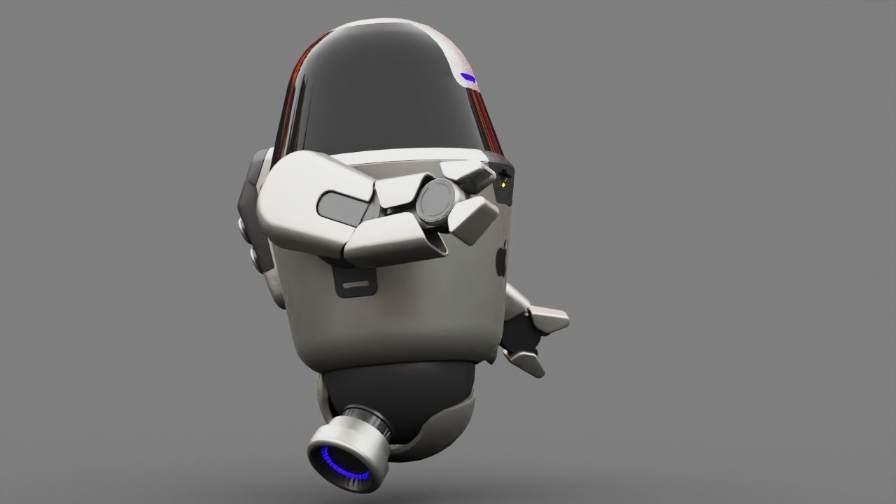 APPLE UTILITY BOT Rigged 3D model_4