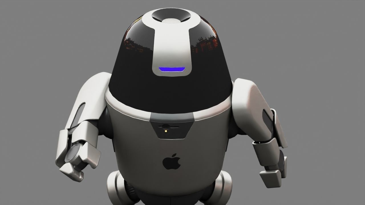 APPLE UTILITY BOT Rigged 3D model_23