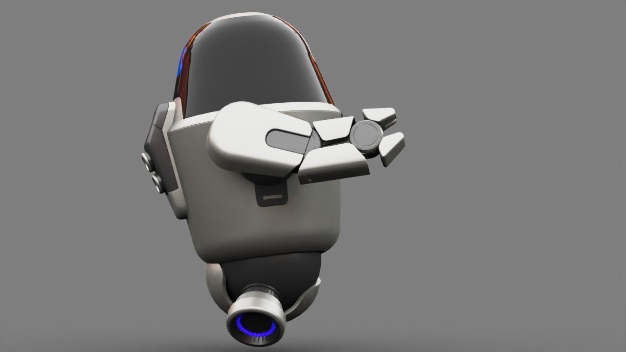 APPLE UTILITY BOT Rigged 3D model_5