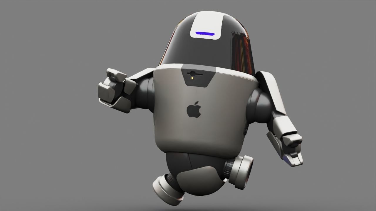 APPLE UTILITY BOT Rigged 3D model_14