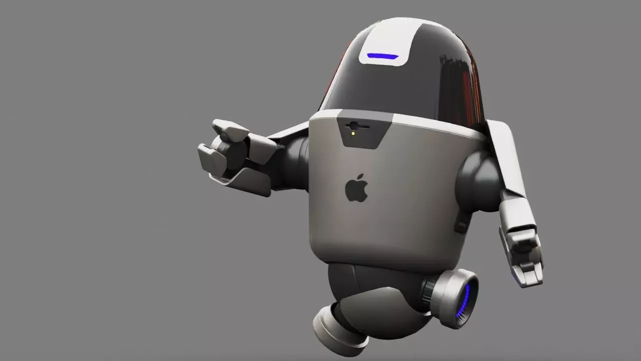 APPLE UTILITY BOT Rigged 3D model_0