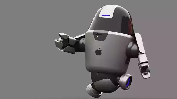 APPLE UTILITY BOT Rigged 3D model APPLE UTILITY BOT Rigged 3D model