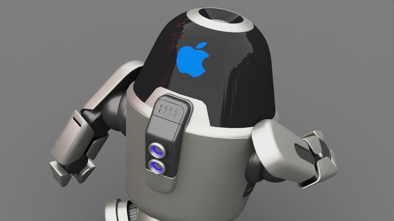 APPLE UTILITY BOT Rigged 3D model_19
