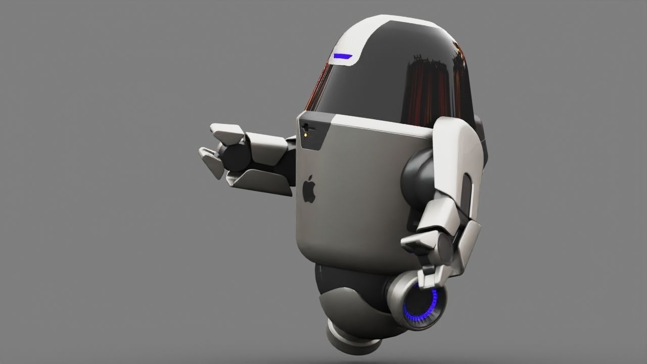 APPLE UTILITY BOT Rigged 3D model_12