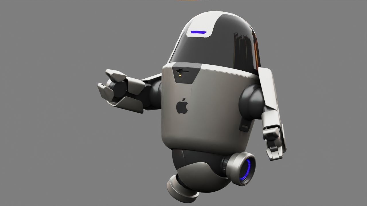APPLE UTILITY BOT Rigged 3D model_13