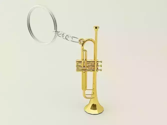 Trumpet Key Chain