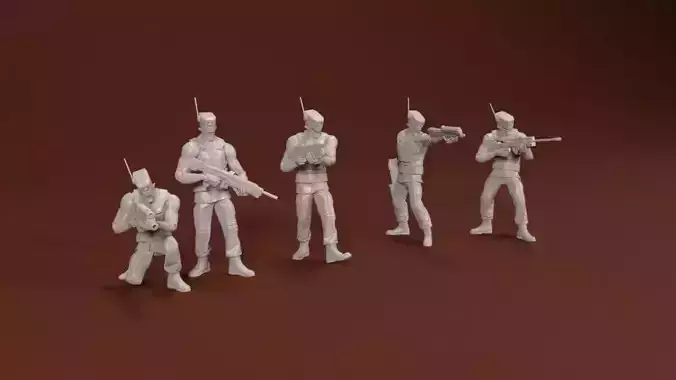 28mm TactiBots Support Troops