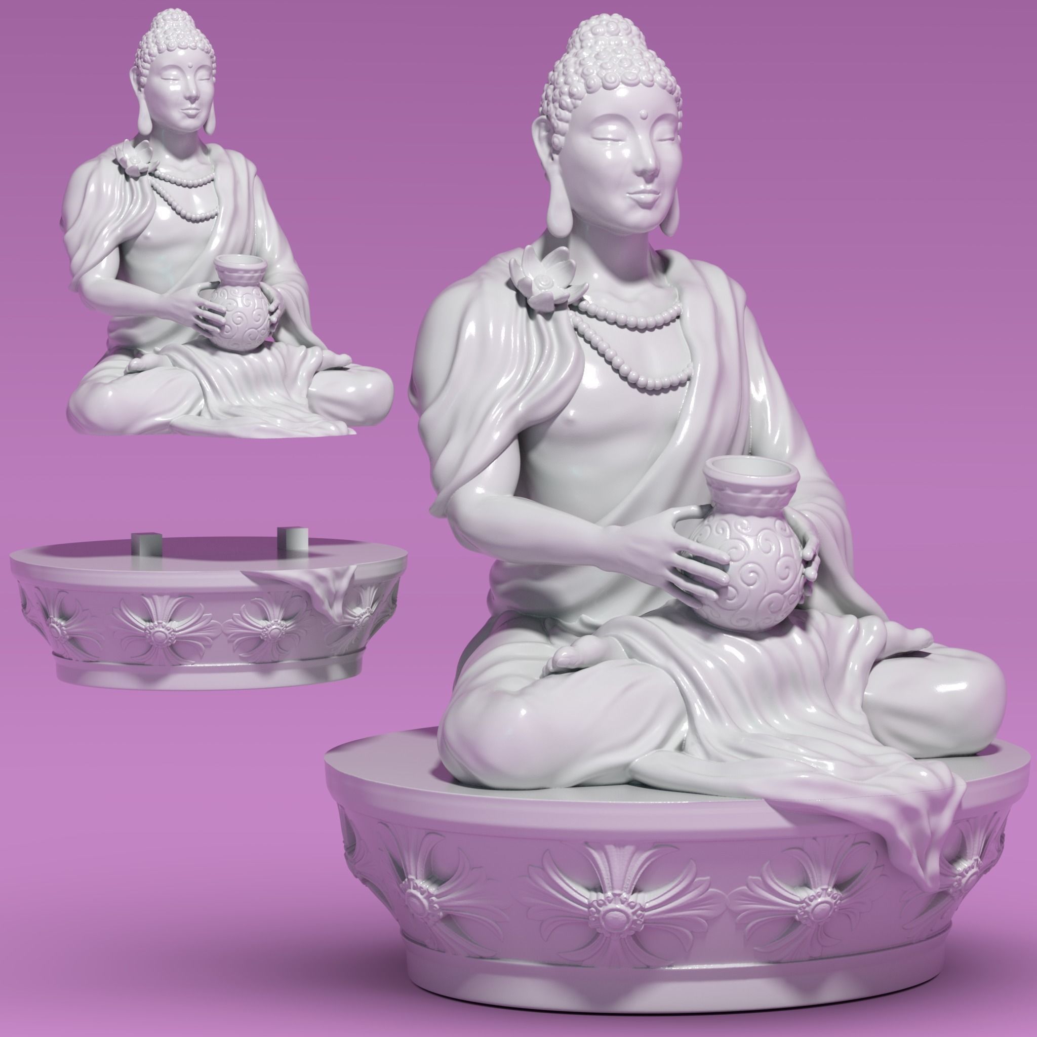 Buda - Buddha 3D print model_1