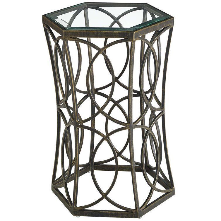Bolser Glass Frame End Table 3D model_4
