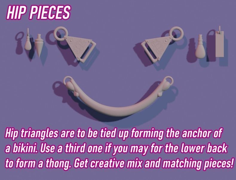 SEXY HAREM GIRL JEWELRY SET 1 3D print model_4