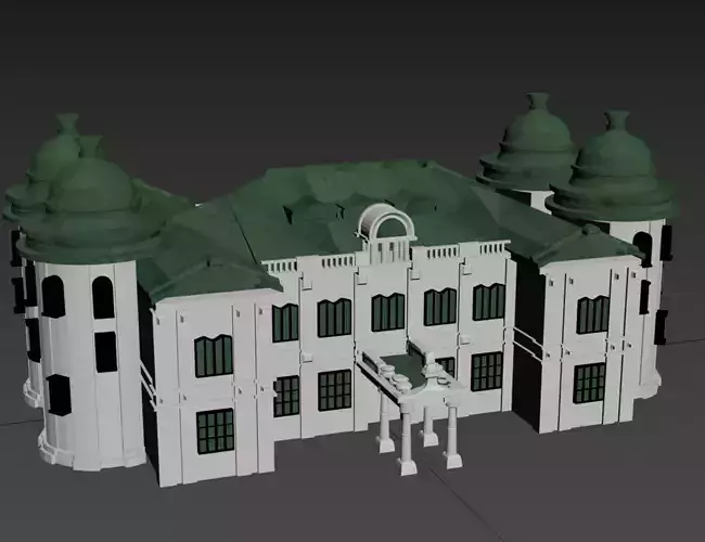 KoreaBank mansion Free 3D model