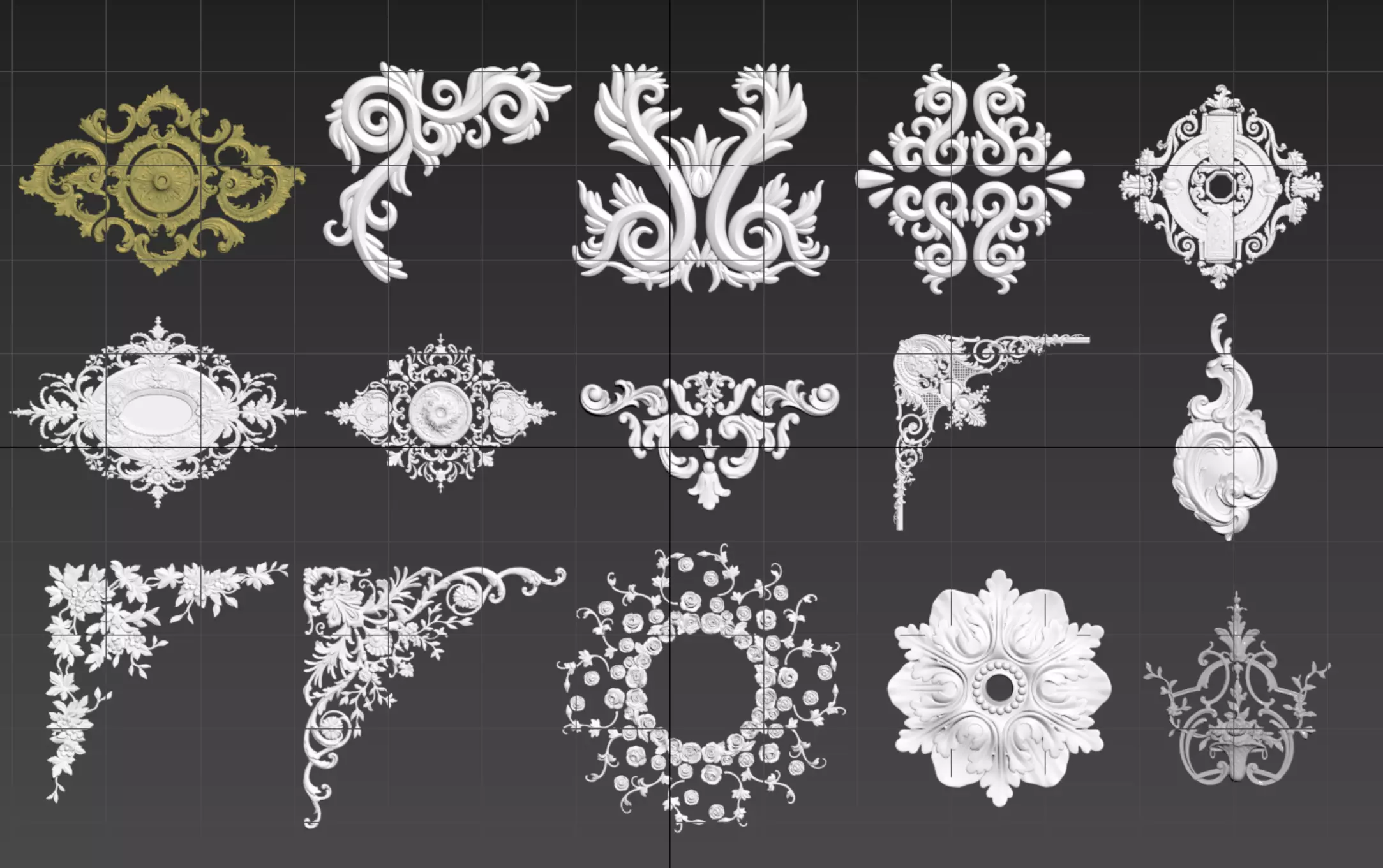 Box-Ornament ornate designs Free 3D model
