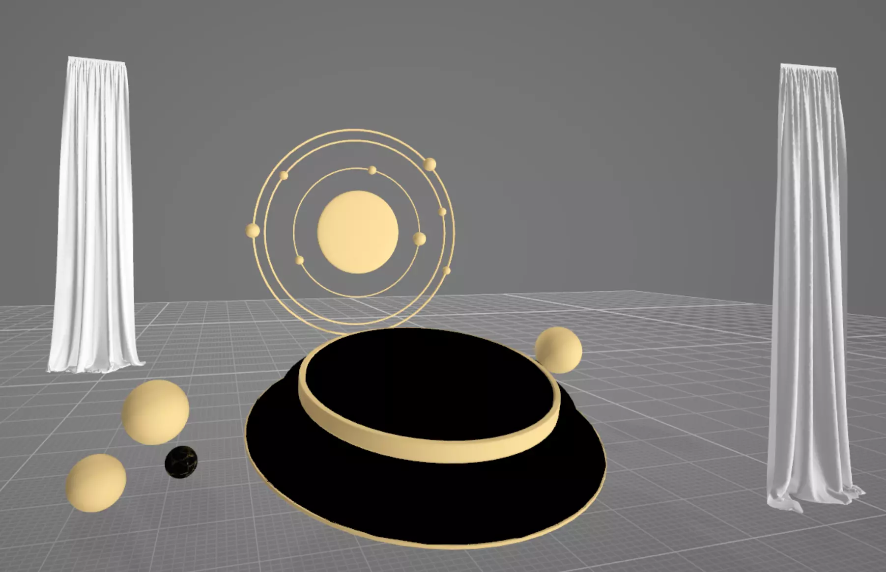 Stage hat and other objects Free 3D model_0
