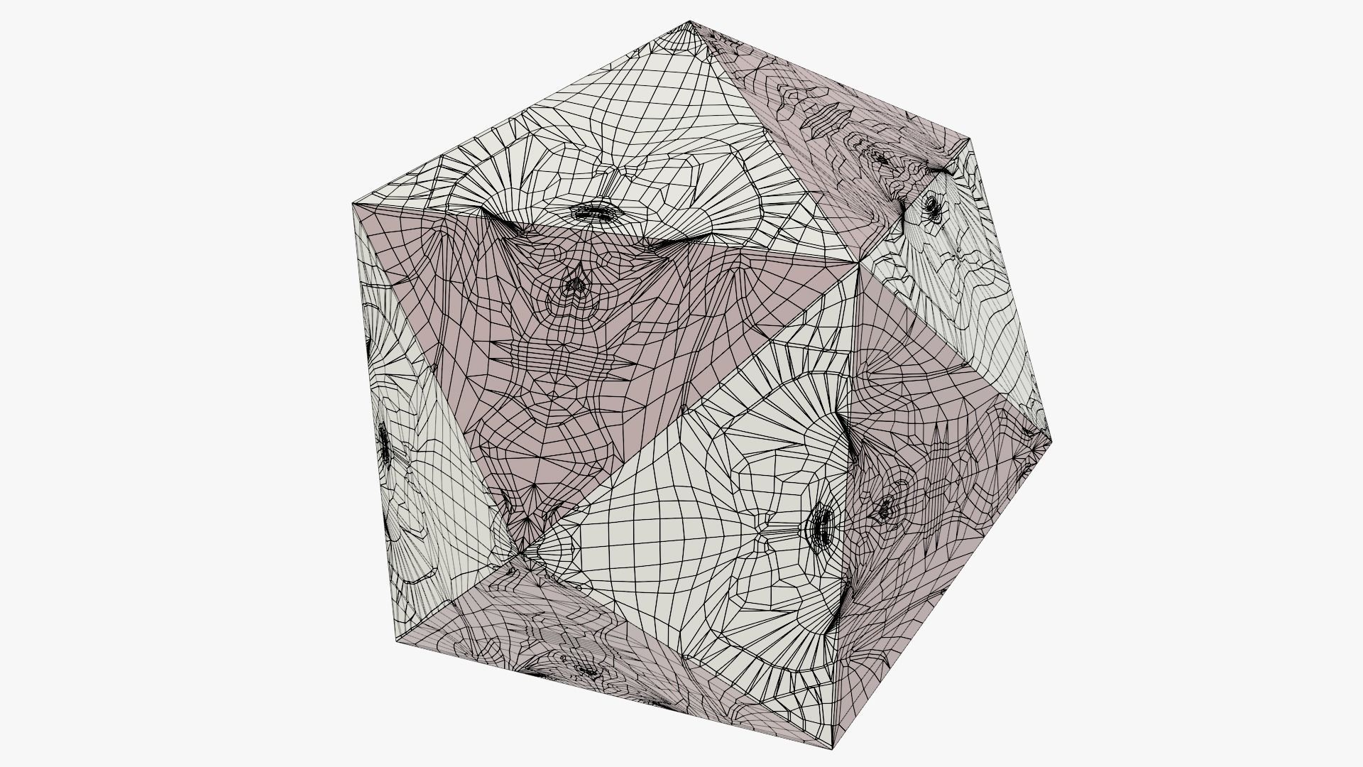 Angels and Devils TRANSFORMING - Escher Low-poly 3D model_5