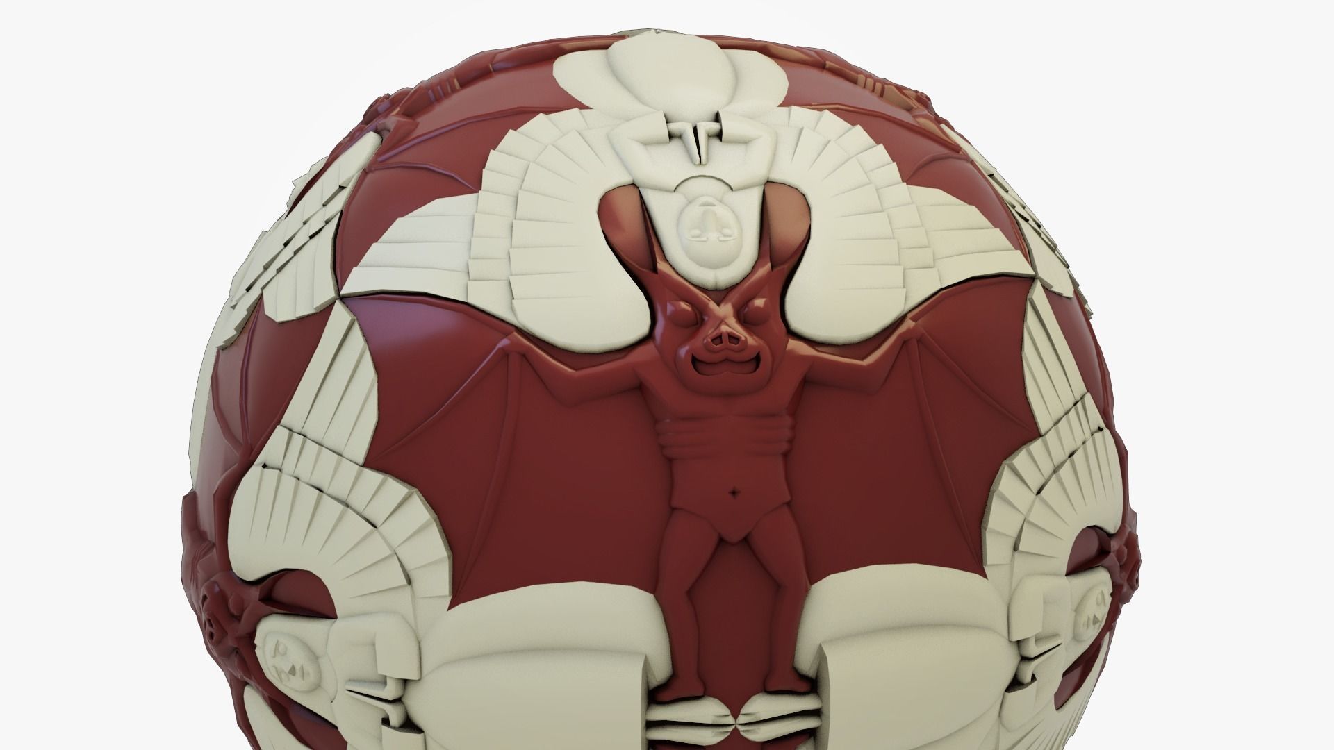 Angels and Devils TRANSFORMING - Escher Low-poly 3D model_2